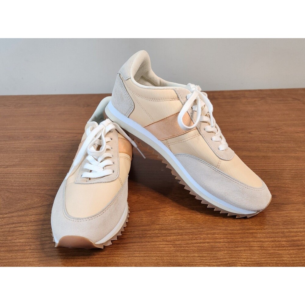 J. Crew Womens Peach & Beige Casual Sneakers Trainers Size 8 Style BA972